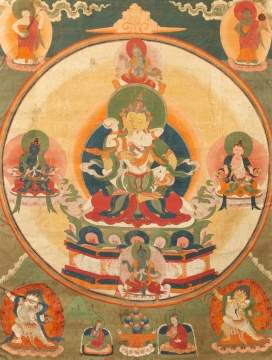 Five Tibetan Thangkas
