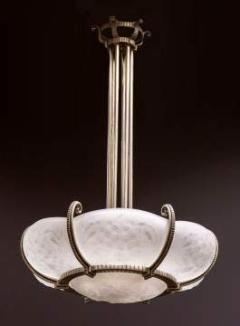 Muller Frères (Co.), Art Deco Chandelier