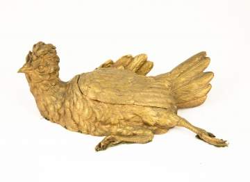 Bronze Bird Inkwell