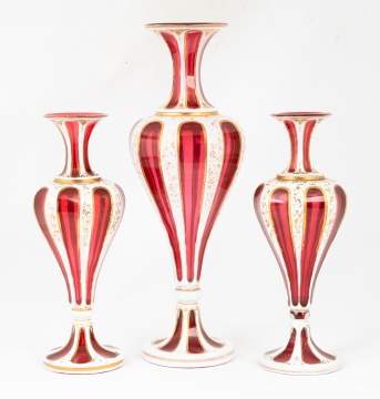 Three Piece Bohemian Overlay Set