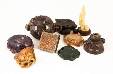Chinese Carved Hardstone Items
