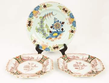Three Delft Plates
