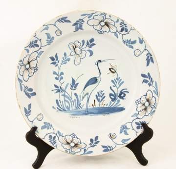 Delft Charger with Heron