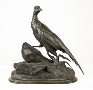 Jules Moigniez (French, 1835-1894) Bronze Pheasant