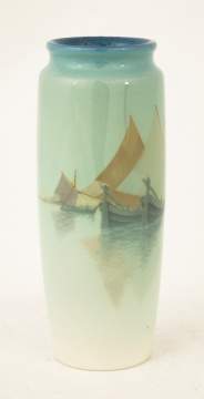 Rookwood Harbor Scene Vase