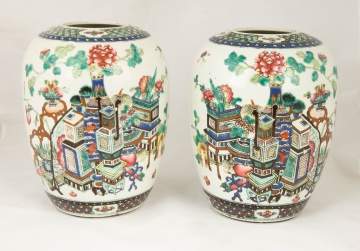 Pair of Chinese Porcelain Jars