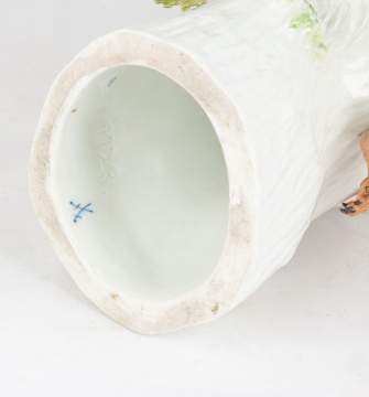 Large Meissen Piece of Bird and Squirrel