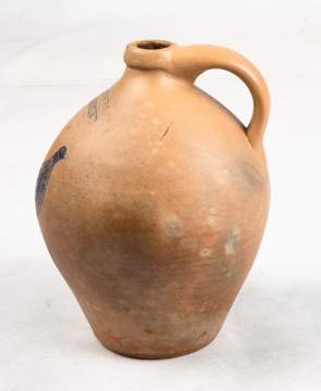 W. H. Farrar Geddes, NY Stoneware With Rare  Incised Bird