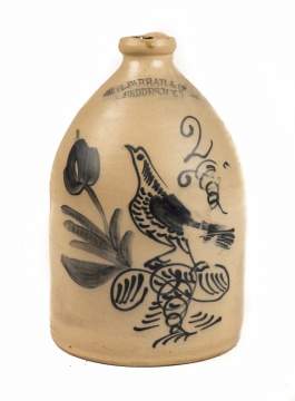 W. H. Farrar Geddes, NY Stoneware, 2 Gallon Jug  with Bird