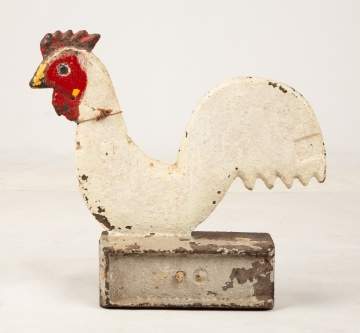 Hummer Cast Iron Rooster Windmill Weight