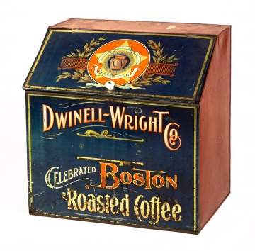 Dwinell-Wright Co. Boston Roasted Coffee Advertising Tin