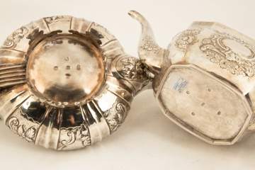 Two English Sterling Silver Teapots