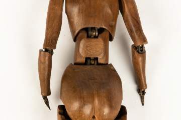 Carved Walnut Reticulated Artist Model