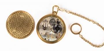 Rolex Prince Imperial 14k Gold Pocket Watch & Fob
