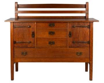 Gustav Stickley Oak Sideboard