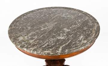 Victorian Marble-Top Center Table