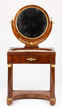 French Empire Marble-Top Dressing Table