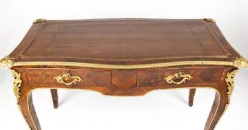 Louis XVI Ormolu Mounted Rosewood Bureau Plat