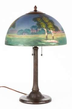 Handel Reverse Painted Table Lamp