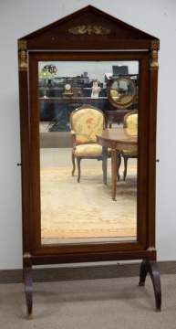 Empire Style Mahogany Dressing Mirror