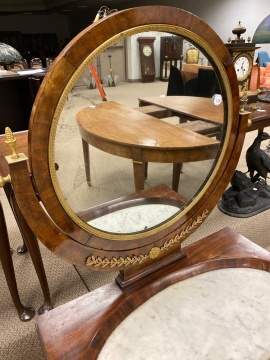 French Empire Marble-Top Dressing Table
