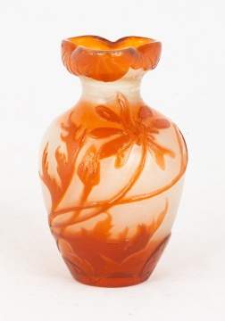 Signed Galle Cabinet Vase