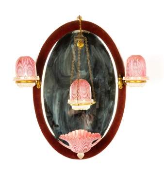 Clark's Ferry Patent Mirrored Wall Sconces