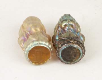 Two Tiffany Studios Scarab Seals