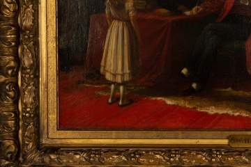 William Holbrook Beard (American, 1824-1900) Interior Library Scene