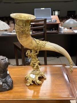 Horn Vase with Gilt Bronze Mounts