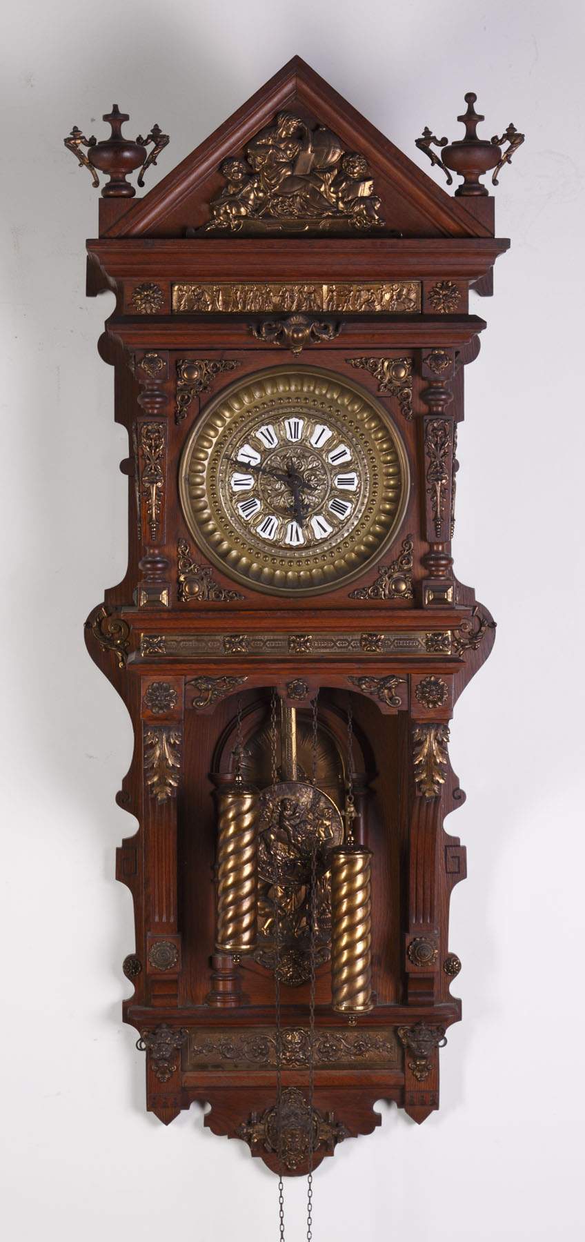Ansonia Antique Hanging Wall Clock Cottone Auctions