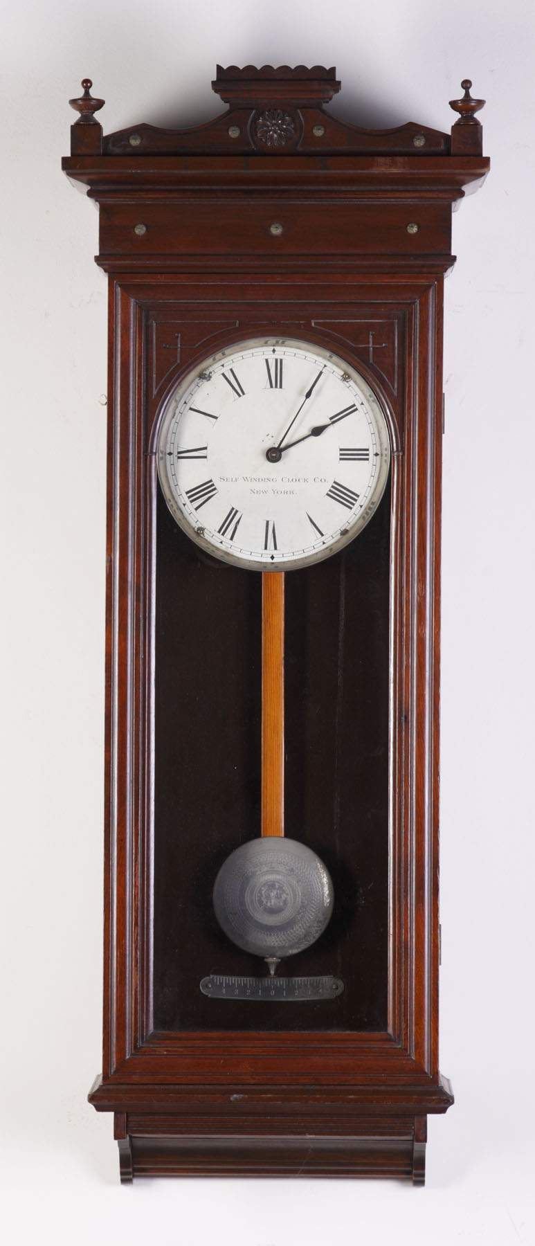 Self Winding Clock Co., NY, 8 Wall Regulator Cottone Auctions