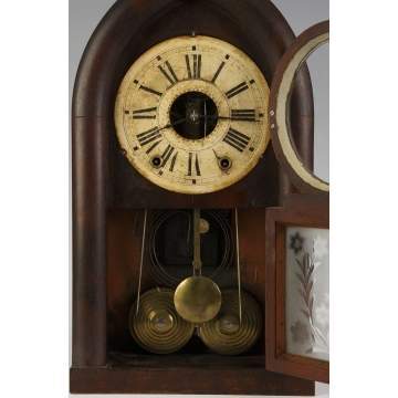 Rare E.C. Brewster Fusee Beehive Shelf Clock