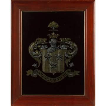 Hamilton Watches Reverse Painted Advertising Sign