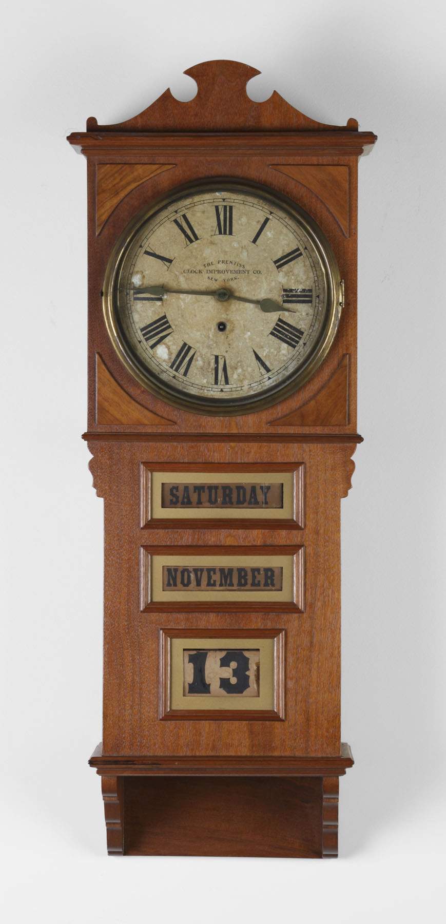 Prentiss Wall Calendar Clock Cottone Auctions prentiss-wall-calendar-clock-cottone-auctions