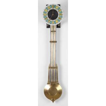 French Movement with Painted Porcelain Dial