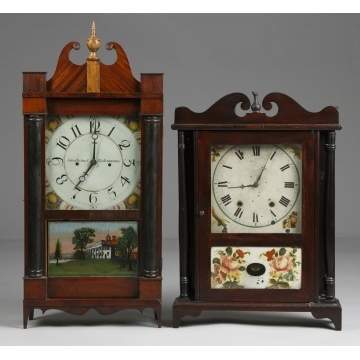 L - Unusual John Scharf Transitional Pillar & Scroll. R - Unusual Transitional Pillar & Scroll, Pa. 