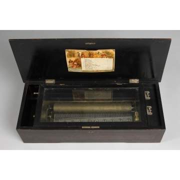 12 Tune Swiss Cylinder Music Box