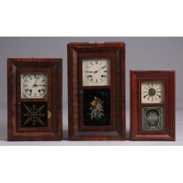 L - Terry Miniature Ogee, C - New Haven Ogee, R - Smith & Goodrich Mini Ogee