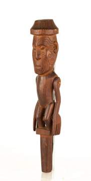 Maori Carved Wooden Puppet