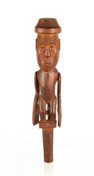 Maori Carved Wooden Puppet