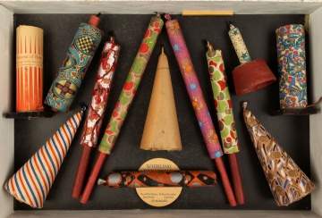 Vintage Salesman Sample Fireworks Board