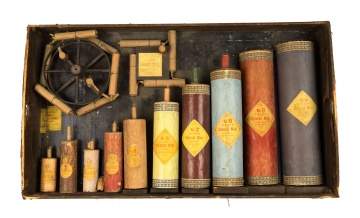 Vintage Salesman Sample Fireworks Board