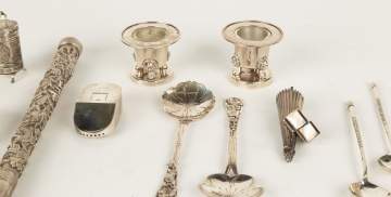 Silver Spoons, Candle Holders & Table Articles