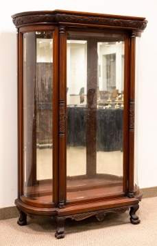 Horner Style Carved Mahogany Cabinet