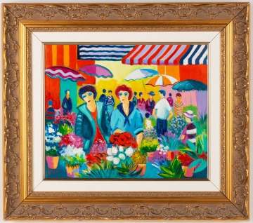 Jean Claude Picot (French, B. 1933) "Les Deux Italiennes"