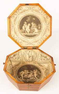 Rosewood Inlaid Sewing Box