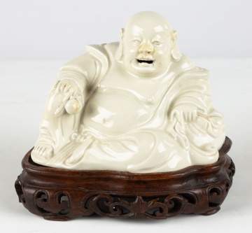 Chinese Buddha on Carved Stand | Cottone Auctions