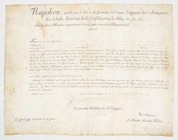 Document Signed by Napoleon 