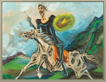 William Gropper (American, 1897-1977) "Don Quixote"